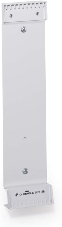 Durable 567410 falra szerelhető A4-es táblatartó, 10 panelhez, 73×322 mm - szürke 1
