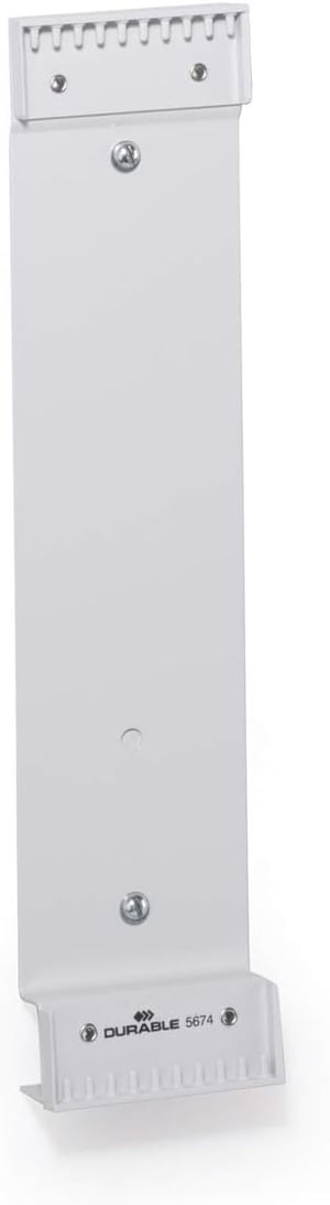Durable 567410 zidni nosač A4 panela, za 10 panela, 73×322 mm – sivi