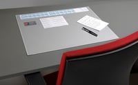 Písacia podložka Durable 7204 s priehľadným krytom a kalendárom – sivá – 65x52 cm 2