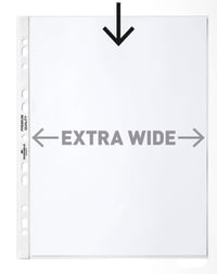 Durable 999111197 Zakladač na dokumenty A4 extra široký 240x310 mm 90 µm priehľadný, balenie 50 ks 3
