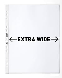 Durable 999111197 Zakladač na dokumenty A4 extra široký 240x310 mm 90 µm priehľadný, balenie 50 ks 2