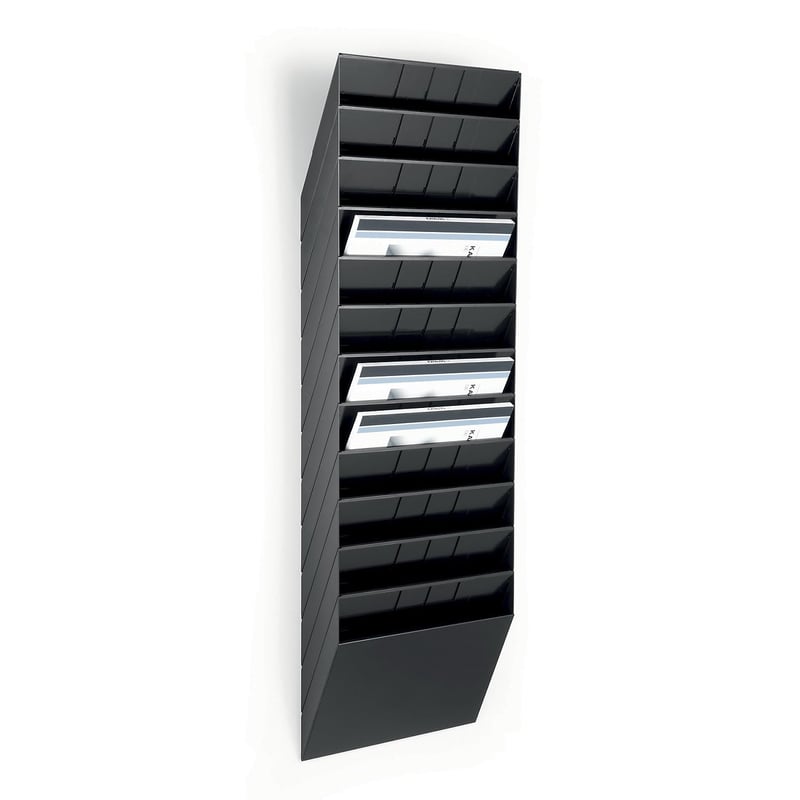 Durable Flexboxx 12 ks A4 horizontálny stojan na brožúry 1709781060 odolný držiak na prospekty a dokumenty