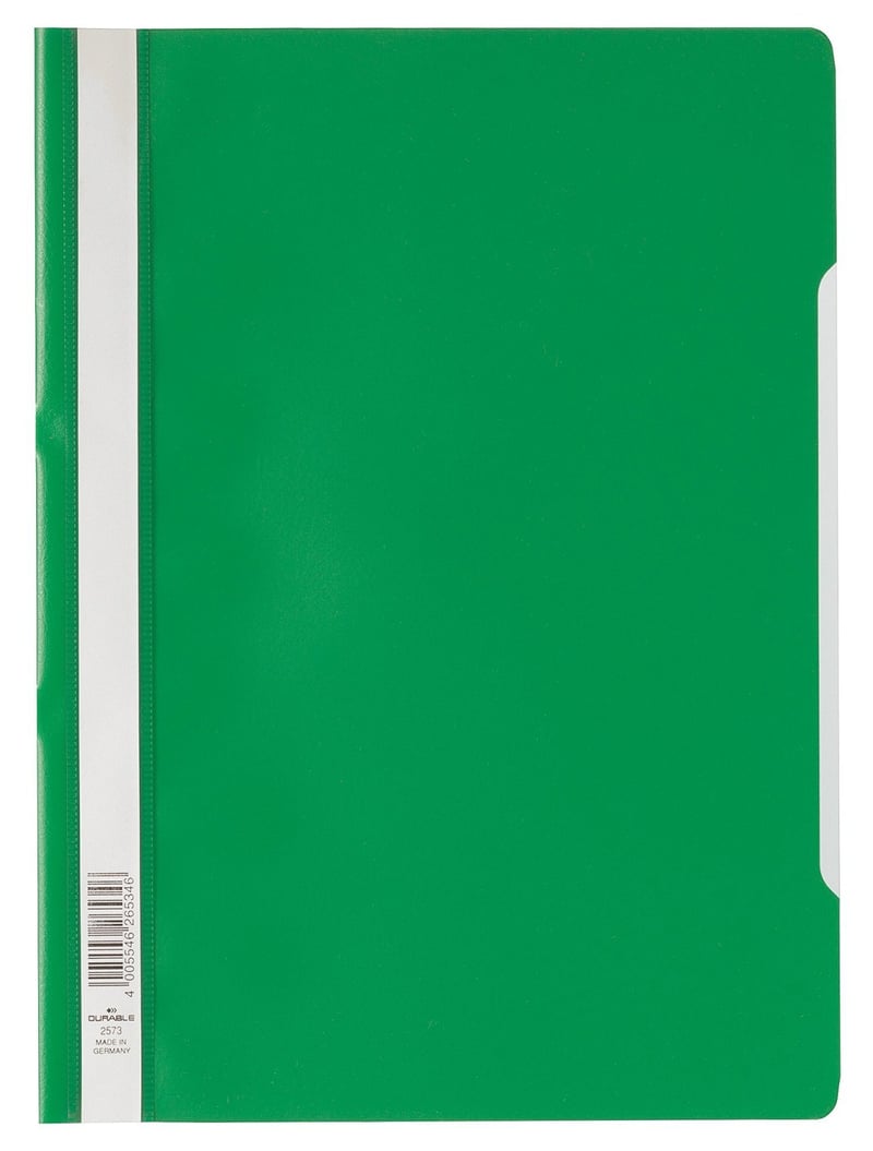 Durable HUNKE & Yoke zakladač na dokumenty A4 s rýchlovazačom, polypropylén, 227x310 mm, zelený