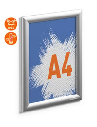 Durable Outdoor 506123 kattintós alumínium keret, A4, vízálló, UV-álló - ezüst 2