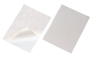 Buzunar autoadeziv Durable POCKETFIX, format A4, transparent, set de 50 bucăți