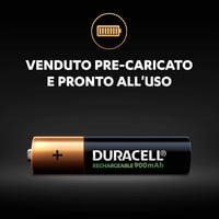 Duracell AAA újratölthető elem, előtöltött, 900 mAh - 4 db 3