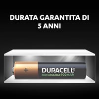 Duracell AAA újratölthető elem, előtöltött, 900 mAh - 4 db 6