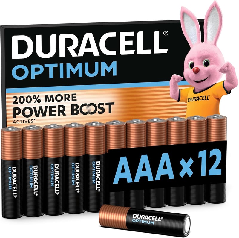 Duracell Optimum AAA alkáli mikro elem 1,5V LR03 MX2400 - 12 db