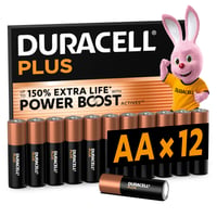 Duracell Plus AA alkáli ceruza elem - 12 db 1