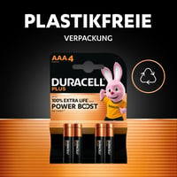 Alkalické batérie Duracell Plus AAA 12 ks – 1,5V LR03 MN2400 – 10-ročná životnosť – Dlhotrvajúci výkon pre každodenné zariadenia 6