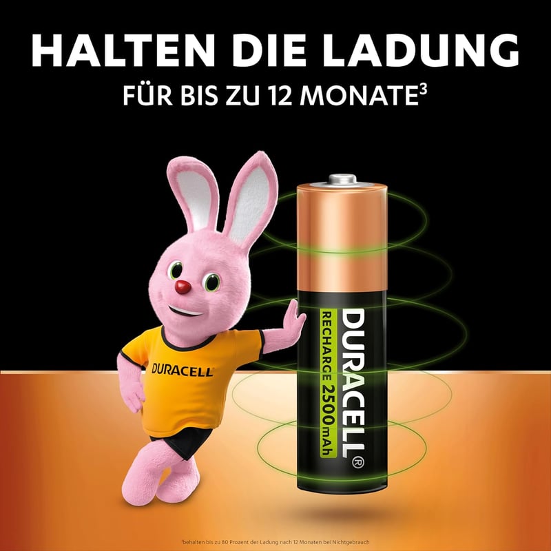 Duracell Rechargeable AA 2500 mAh Mignon Akkumulátor, 8 db-os csomag