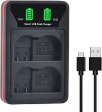 DuraPro 2x 2280mAh EN-EL15C Akkumulátor + LED USB-C Dupla Töltő Nikon Z6 II Z7 II Z5 Z6 Z7 D500 D600 D750 D800 D810 D850 Fényképezőgéphez 7