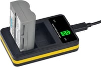 DuraPro 2x EN-EL3e Akkumulátor + LED Dupla USB Töltő Type-C Porttal Nikon D50 D70 D80 D90 D100 D200 D300 D700 Fényképezőgépekhez 5