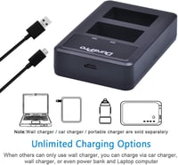 DuraPro NP-FW50 Akkumulátor + LED USB Dupla Töltő Sony Alpha 7 6500 6400 6300 6000 5100 NEX Fényképezőgépekhez 7