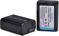 DuraPro NP-FW50 Akkumulátor + LED USB Dupla Töltő Sony Alpha 7 6500 6400 6300 6000 5100 NEX Fényképezőgépekhez 2