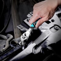 DURATECH 1/4" Fordítható Racsni 90 Fogú Gyorsoldó Króm-Vanádium Acél - 1/4” 8