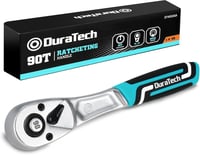 DURATECH 1/4" Fordítható Racsni 90 Fogú Gyorsoldó Króm-Vanádium Acél - 1/4” 1