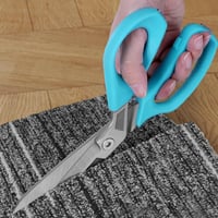 DURATECH 25 cm Univerzális Olló CrV Acél Fogazott Pengékkel Szövet Papír Karton Vágásához 9