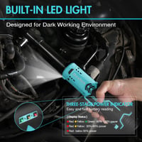 Set Cheie cu Clichet Electric DURATECH 12V, 3/8 inch, 60 Nm, 2x2,0 Ah Acumulatori, Lampă LED, 10 Capete Cheie Tubulară, Încărcător și Geantă de Transport 7