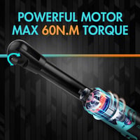 Set Cheie cu Clichet Electric DURATECH 12V, 3/8 inch, 60 Nm, 2x2,0 Ah Acumulatori, Lampă LED, 10 Capete Cheie Tubulară, Încărcător și Geantă de Transport 6