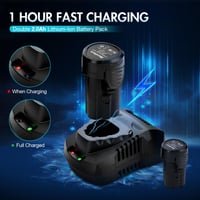 Set Cheie cu Clichet Electric DURATECH 12V, 3/8 inch, 60 Nm, 2x2,0 Ah Acumulatori, Lampă LED, 10 Capete Cheie Tubulară, Încărcător și Geantă de Transport 8