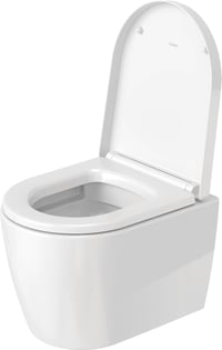 WC sedadlo Duravit ME by Starck Compact s pomalým sklápaním, pánty z nehrdzavejúcej ocele, biele, 43,8 cm, močovinový duroplast 1