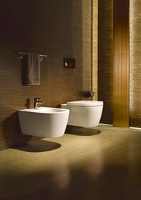 WC sedadlo Duravit ME by Starck Compact s pomalým sklápaním, pánty z nehrdzavejúcej ocele, biele, 43,8 cm, močovinový duroplast 4