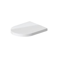 Capac WC Duravit ME by Starck din uree-duroplast, cu balamale din oțel inoxidabil, alb 1