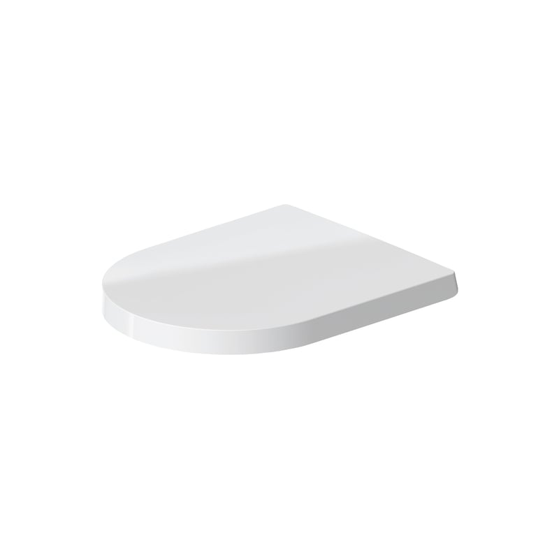 Capac WC Duravit ME by Starck din uree-duroplast, cu balamale din oțel inoxidabil, alb
