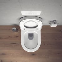 WC sedadlo Duravit Starck 3 s poklopom, pánty z ušľachtilej ocele, materiál Urea-Duroplast, biele 6