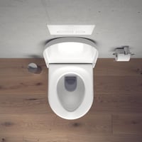 WC sedadlo Duravit Starck 3 s poklopom, pánty z ušľachtilej ocele, materiál Urea-Duroplast, biele 8