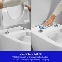 WC sedadlo Duravit Univavo v tvare D s dvojitým pomalým sklápaním, upevnením Quick Release, pántmi z nehrdzavejúcej ocele, Urea-Duroplast, biele 3