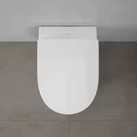 WC sedadlo Duravit Univavo v tvare D s dvojitým pomalým zatváraním, upevnením Quick Release, pántmi z nehrdzavejúcej ocele, Urea-Duroplast, biele 8
