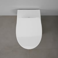 Colac WC Duravit Univavo oval, cu mecanism de închidere lentă dublă, sistem de fixare Quick Release, balamale din oțel inoxidabil, alb, uree-duroplast 8