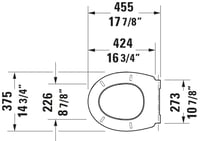 Univerzálna WC doska Duravit s funkciou Soft-Close, rýchloupínacím systémom Quick Release, oválnym tvarom, z materiálu Urea-Duroplast a s pántmi z nehrdzavejúcej ocele 3