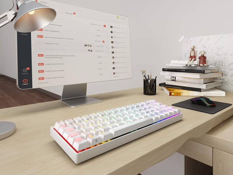 Durgod Hades 69 Mechanikus Gaming Billentyűzet ISO UK Alumínium RGB
