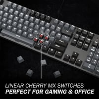 DURGOD Taurus K310 Mechanikus Gamer Billentyűzet 105 Gomb PBT ISO UK Space Grey 3