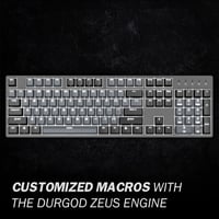 DURGOD Taurus K310 Mechanikus Gamer Billentyűzet 105 Gomb PBT ISO UK Space Grey 6