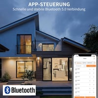 DUSKTEC LED Beépíthető Spotlámpa Alexa Vezérléshez, 7W Okos Mennyezeti Lámpa, APP és Hangvezérlés, Meleg-Nappali Fény, 6 db 7