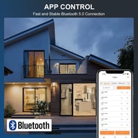 Spot LED inteligent încastrat DUSKTEC 100mm 10W, set de 6 bucăți, control vocal și prin aplicație, compatibil Alexa, reglabil, lumină albă ajustabilă 2700K-6000K 8