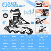 DUZSKJ nastaviteľné inline korčule pre deti – čierno-fialové – veľkosť S 2