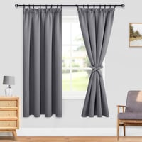 DWCN Sötétítő Függöny Szürke 137x117cm Hőszigeteléssel 2db 2
