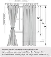 DWCN Sötétítő Függöny Szürke 137x117cm Hőszigeteléssel 2db 8