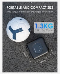Elektrická SUP pumpa dwndpump HOBO PRO, 20 PSI, 4000 mAh akumulátor a 12V autokonektor, dvojstupňová bezdrôtová pumpa na paddleboard 7