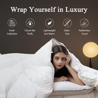 DWR Gépelhető Pehelypaplán 240x260 cm, Liba Pehely és Toll, Közepes Meleg, Oeko-Tex Minősítés - 240 x 260 cm, All-year Down Duvet 7