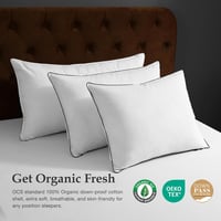 DWR Lux Pehelypárna 40x80 cm, 2 db, Libatoll Töltés, Bio Pamut Huzat 6