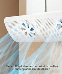 DYBOHF Univerzális Légkondicionáló Szélterelő 52-86 cm Állítható, Közvetlen Légáram Ellen, Szerszám Nélküli Szerelés, Falra Szerelhető Klímához, Hálószoba Nappali Iroda 5