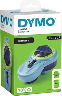 DYMO Junior Embosovačka na štítky, reliéfny popisovač pre deti aj dospelých na domáce použitie, ergonomický dizajn 1