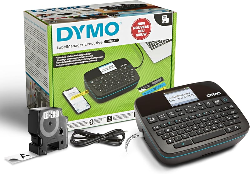 DYMO LabelManager Executive 640 CB hordozható címkenyomtató Bluetooth és USB csatlakozással - LabelManager 640