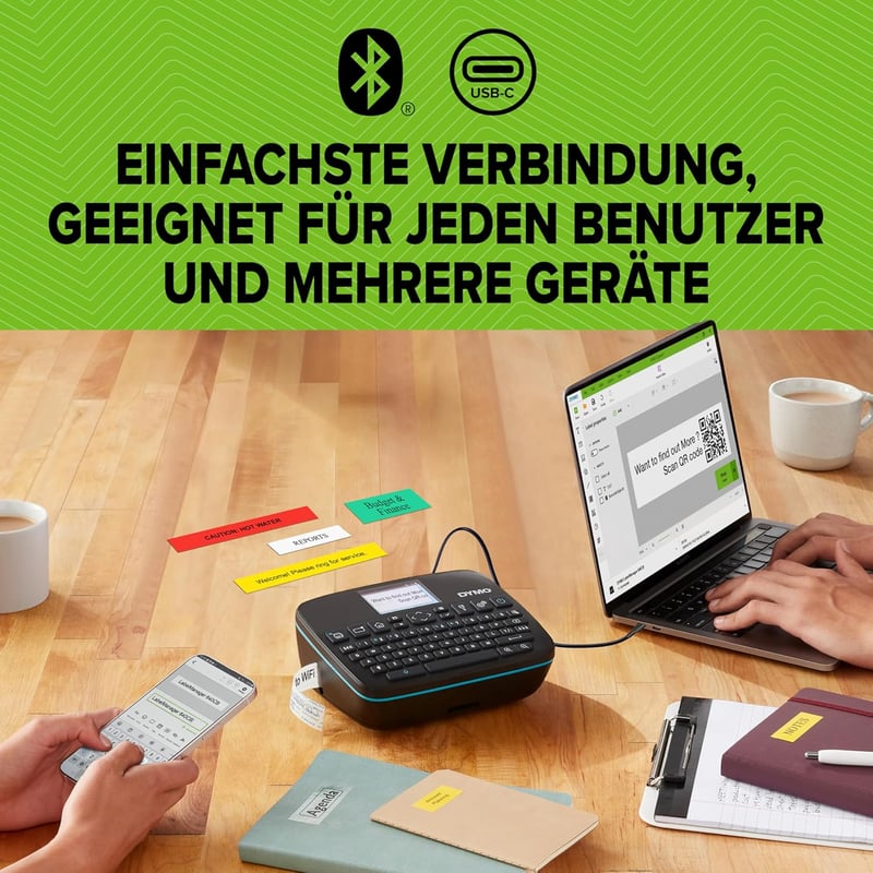 DYMO LabelManager Executive 640 CB hordozható címkenyomtató Bluetooth és USB csatlakozással - LabelManager 640